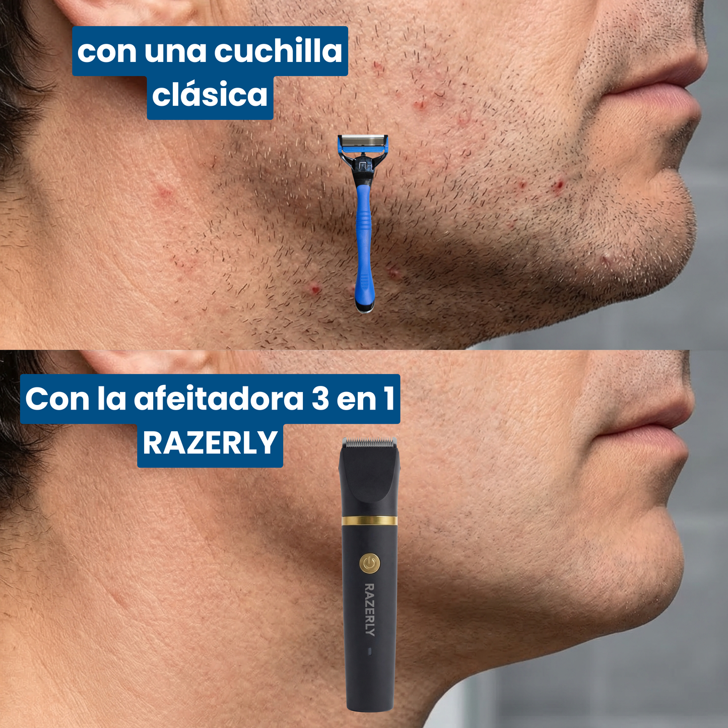 Razerly ProFlex 3 en 1 Afeitadora Eléctrica