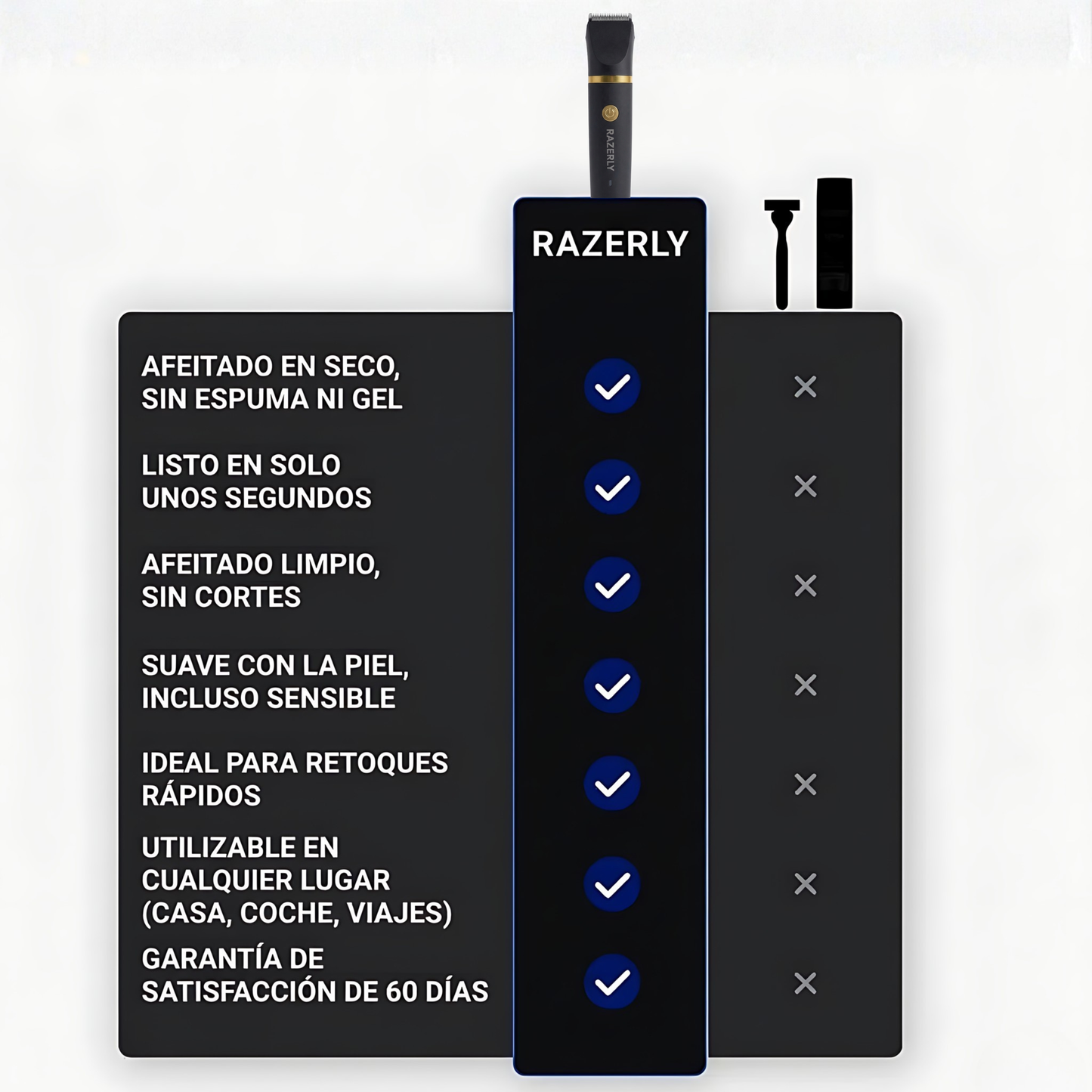 Razerly ProFlex 3 en 1 Afeitadora Eléctrica