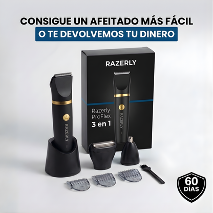 Razerly ProFlex 3 en 1 Afeitadora Eléctrica