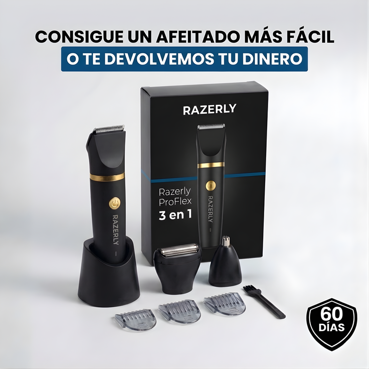Razerly ProFlex 3 en 1 Afeitadora Eléctrica